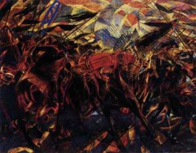 Carlo Carrà, Funeral of the Anarchist Galli (1910-1911)